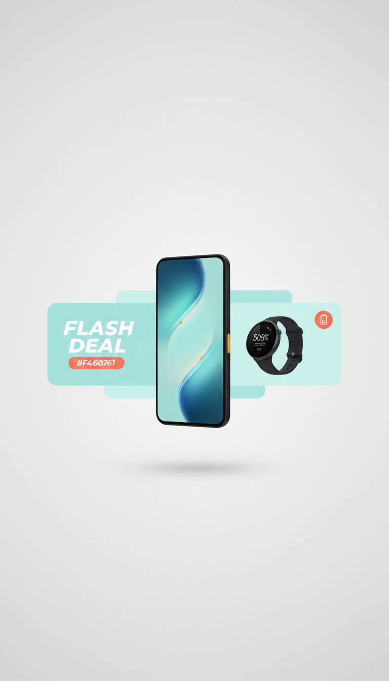 Flash Deal Banner With Countdown Timer